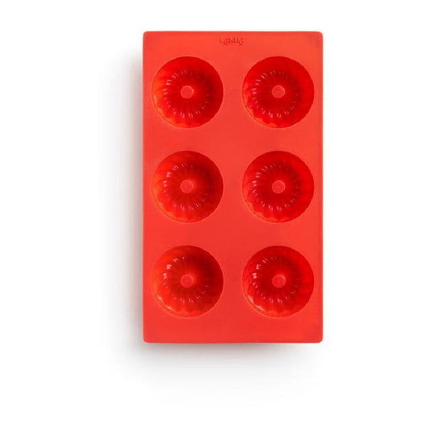 Sarkana silikona forma mini maizītēm Lékué