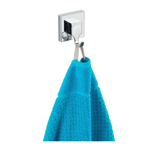 Spīdīgas sudraba krāsas plastmasas pašlīmējoši āķi (2 gab.) Genova – Wenko-image-3