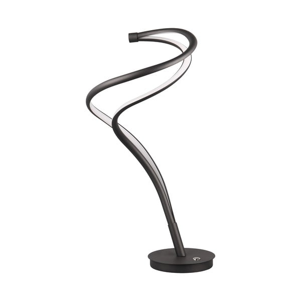 Melna LED galda lampa ar metāla abažūru (augstums 56 cm) Nala – Trio Select