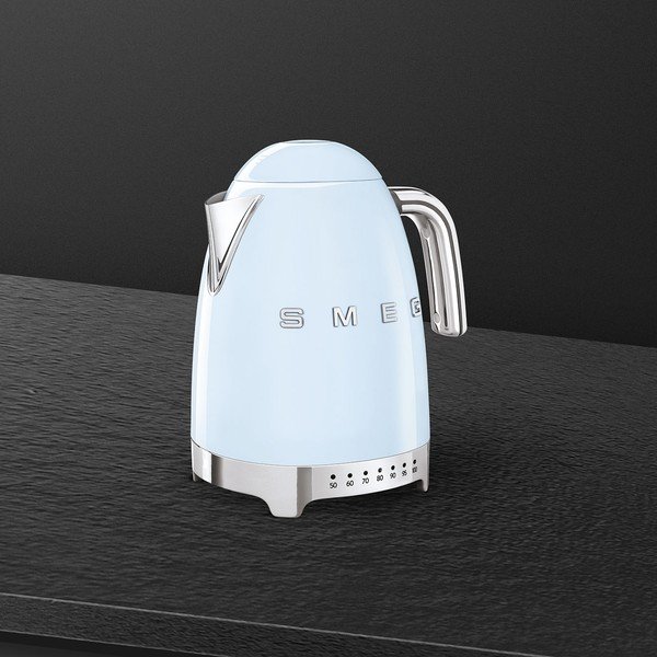 Gaiši zila nerūsējošā tērauda elektriskā tējkanna 1,7 l Retro Style – SMEG-image-3