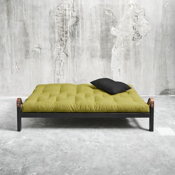 Dīvāns gulta Karup Poetry Black/Avocado Green/Dark Grey-image-1