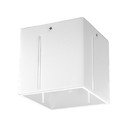 Balta griestu lampa ar metāla abažūru 10x10 cm Pax – Sollux