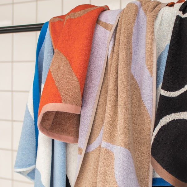 Melnbalti dvieļi no organiskās kokvilnas (2 gab.) 50x90 cm Nova Arte – Mette Ditmer Denmark-image-3