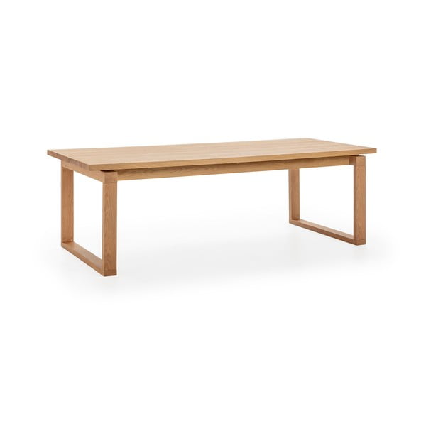 Ēdamgalds ar ozolkoka imitācijas galda virsmu 100x220 cm Rina – Marckeric