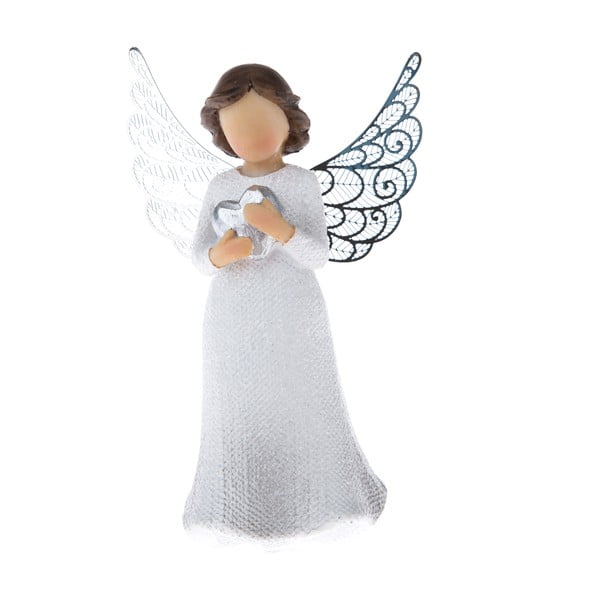 Eņģeļa statuete ar sirdi Dakls, augstums 12 cm