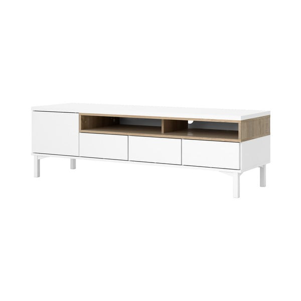 Balts TV galdiņš 156x48x48 cm Roomers – Tvilum-image-4