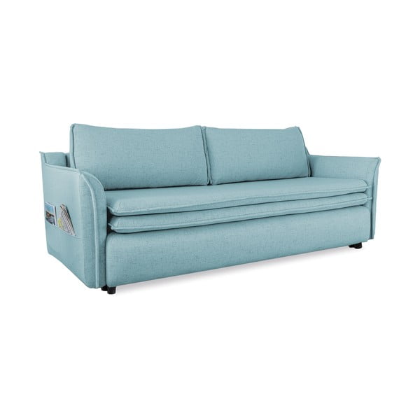 Gaiši zils trīsvietīgs izlaižams dīvāns Miuform Charming Charlie