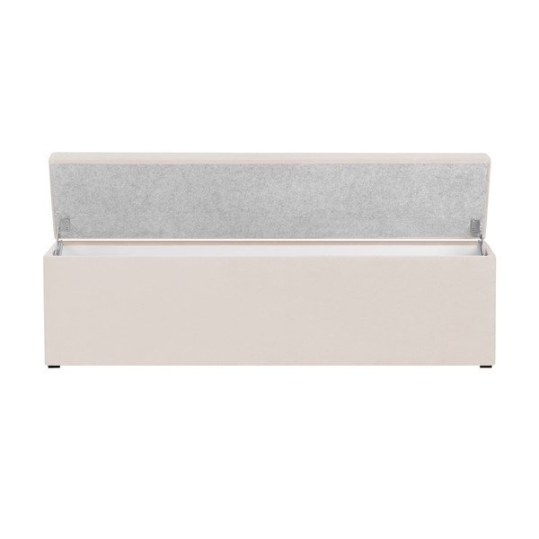 Krēmkrāsas otomāns ar uzglabāšanas vietu Cosmopolitan Design LA, 180 x 47 cm-image-4