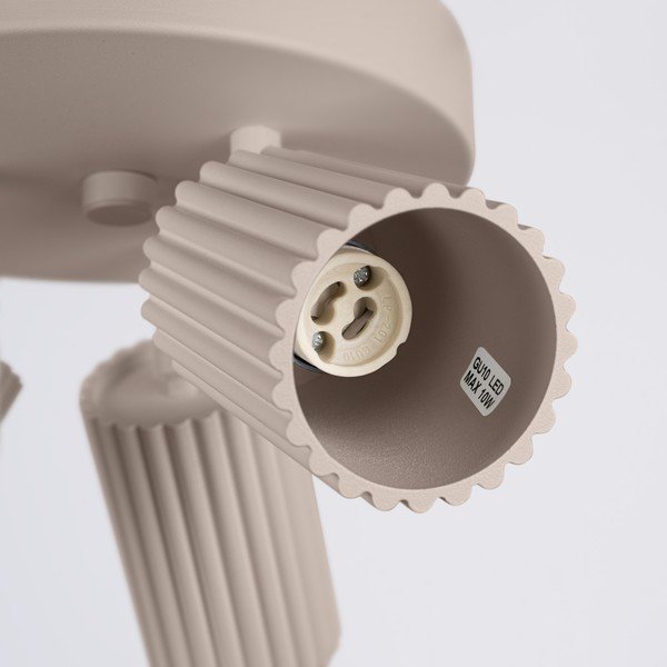 Pelēkbrūna metāla prožektora tipa lampa Gleam – Sollux-image-4