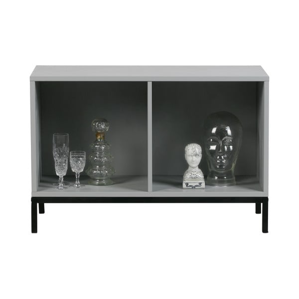 Pelēks priedes masīvkoka modulārais grāmatplaukts 81x41 cm Vt – vtwonen-image-4