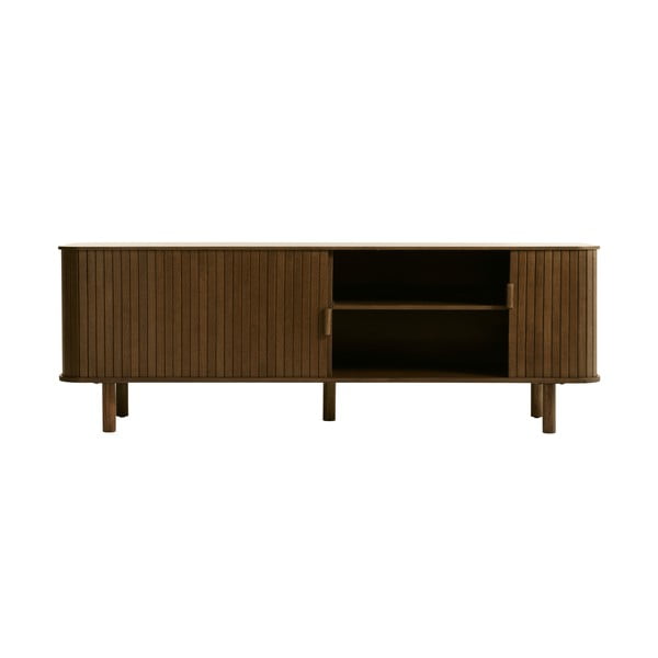 Brūns TV galdiņš ar ozolkoka imitāciju 56x160 cm Cavo – Unique Furniture-image-1