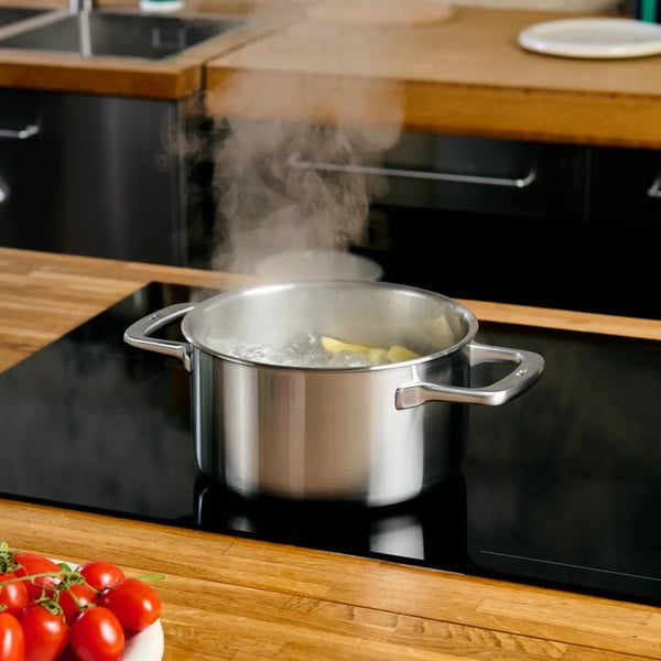 Nerūsējošā tērauda katls ar vāku piemērots indukcijas plītij 4 l Lucca 3.0 – FABINI-image-1