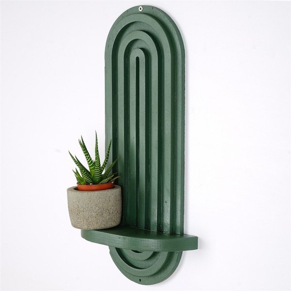 Zaļš sienas plaukts 20 cm Raf – Kalune Design-image-3