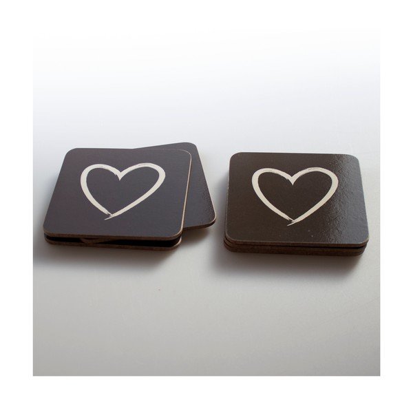 6 Dakls Hearts korķa paliktņu komplekts