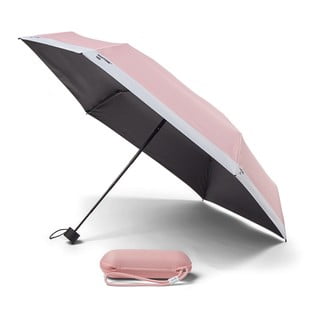 Rozā saliekamais lietussargs Pantone