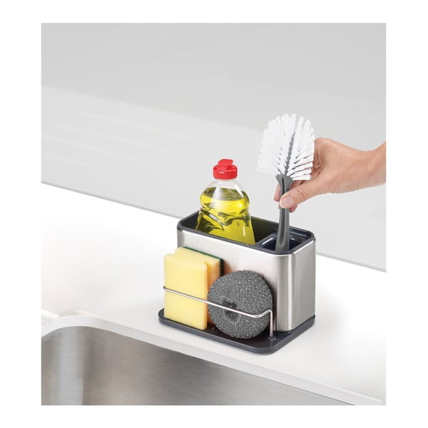 Nerūsējošā tērauda mazgāšanas līdzekļu turētājs Joseph Joseph Tidy, 18 x 12,8 cm-image-3