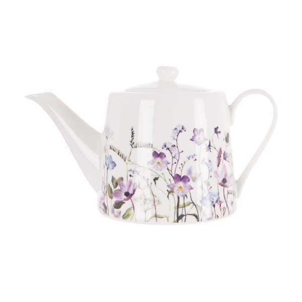 Balta/violeta porcelāna tējkanna 1 l Louka – Orion-image-3