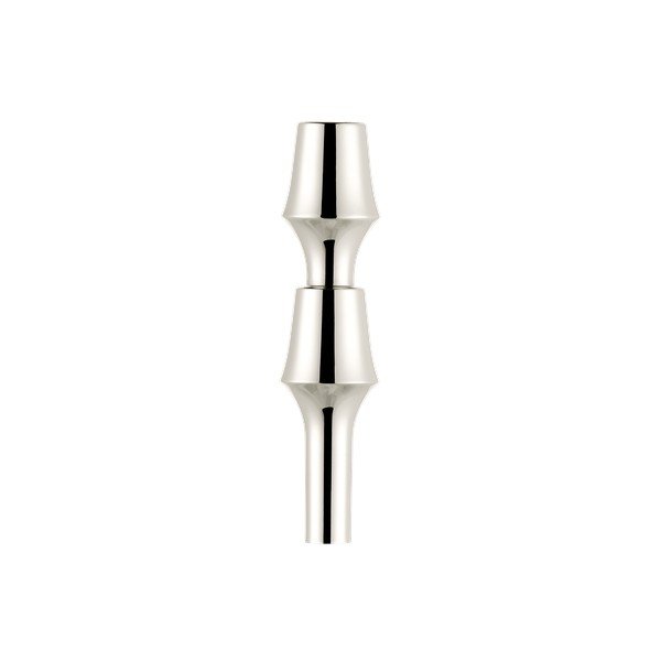 Spīdīgas sudraba krāsas metāla vāze (augstums 11 cm) BMF – STOFF Nagel