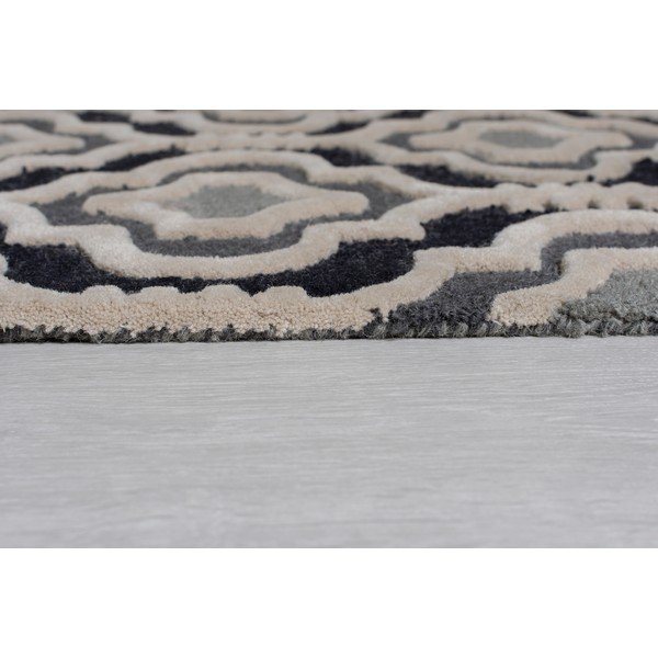 Pelēks vilnas paklājs 290x200 cm Moorish Amira – Flair Rugs-image-4