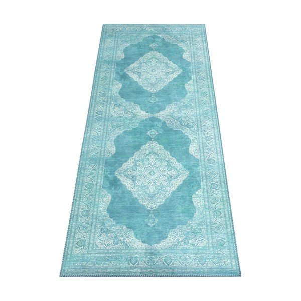 Tirkīzzils paklājs Nouristan Carme, 80 x 200 cm-image-4