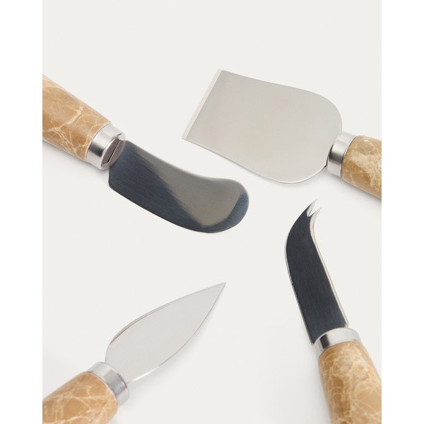 Siera naži ar nerūsējošā tērauda asmeni (4 gab.) Adoma – Kave Home-image-2