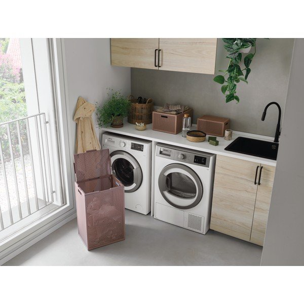 Dūmakaini rozā veļas grozs no pārstrādātas plastmasas 60 l Kaya – Curver-image-2