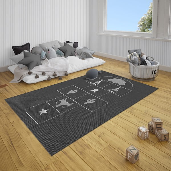 Melns paklājs bērniem Ragami Games, 200 x 290 cm-image-1