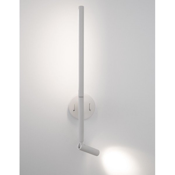 Matēti balta alumīnija LED sienas lampa ar saliekamu konstrukciju Handy – Nova Luce-image-1