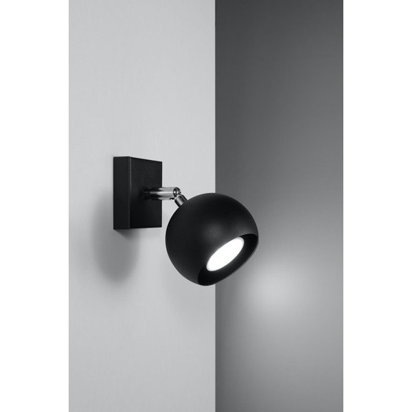 Melna sienas lampa Sollux Ollo-image-1