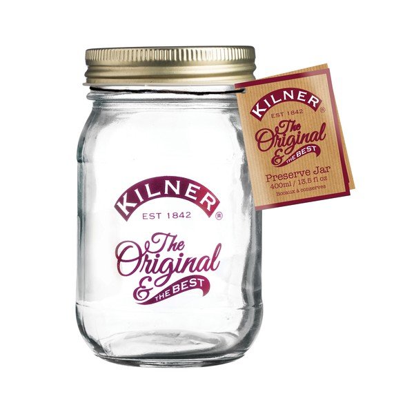 Vārīšanas burka ar skrūvējamu vāciņu Kilner National Red, 0,4 l-image-1