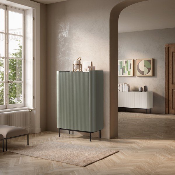 Zaļš skapītis 100x140x40 cm Willa – MOME-image-1