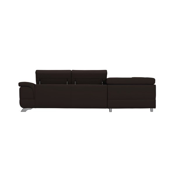Tumši brūna Windsor & Co Sofas Gamma dīvāns, kreisais stūris-image-2