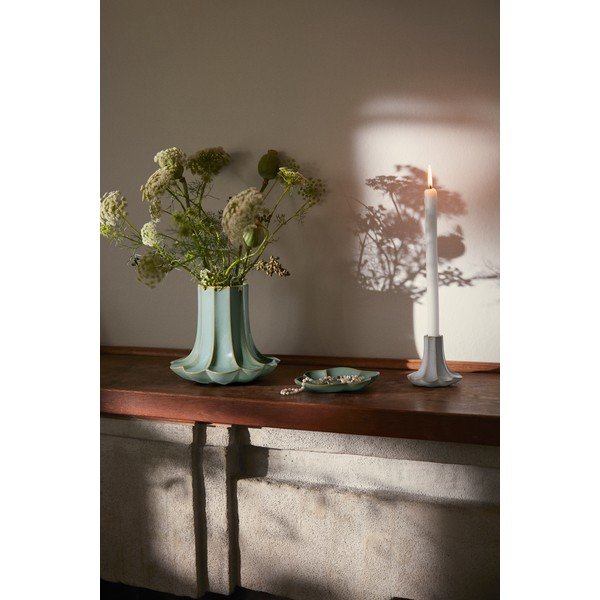 Gaiši zaļa keramikas vāze (augstums 20,5 cm) Kantarel – Kähler Design-image-4