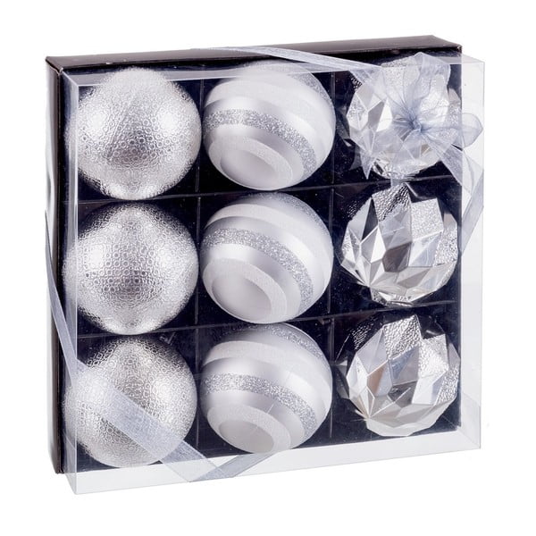 Ziemassvētku eglītes bumbiņas (9 gab.) ø 6 cm – Casa Selección