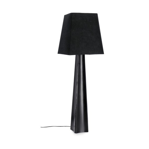 Melna stāvlampa ar auduma abažūru (augstums 151 cm) Tripura – Bizzotto