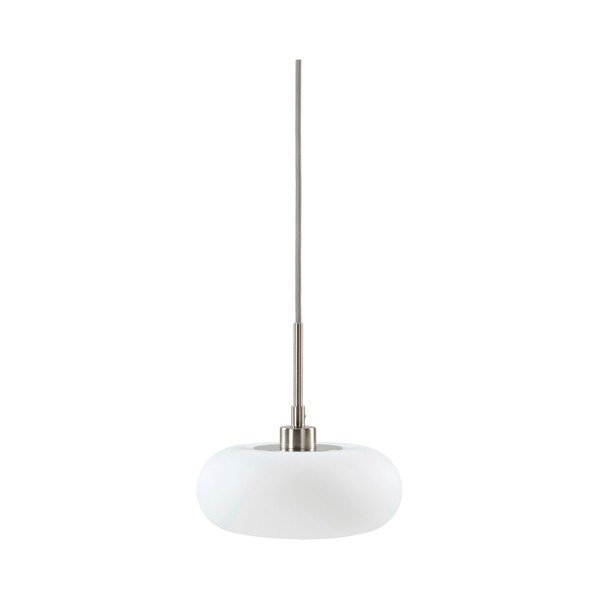 Balta/matētas sudraba krāsas piekaramā lampa no opāla stikla ø 20 cm Thalia – Jotex