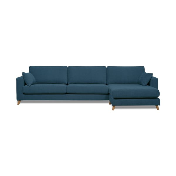 Tumši zils stūra dīvāns (labais stūris) Faria – Scandic