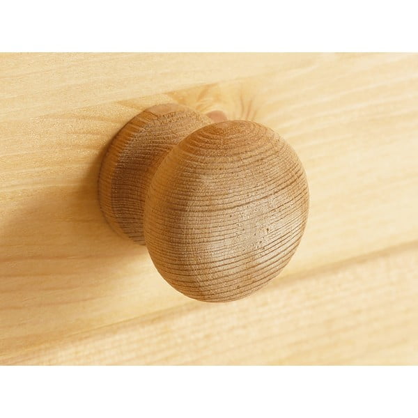 Dabīga toņa priedes masīvkoka vitrīna 95x35 cm Lisa – Støraa-image-1