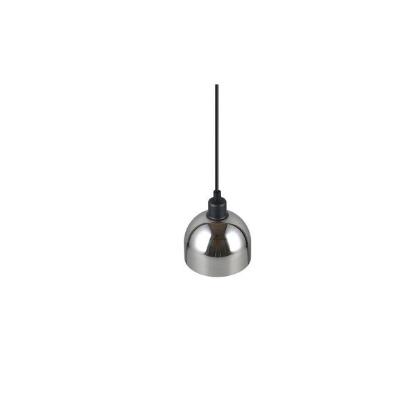 Melna/sudraba krāsas piekaramā lampa ar stikla abažūru ø 12 cm Molly – Trio-image-4