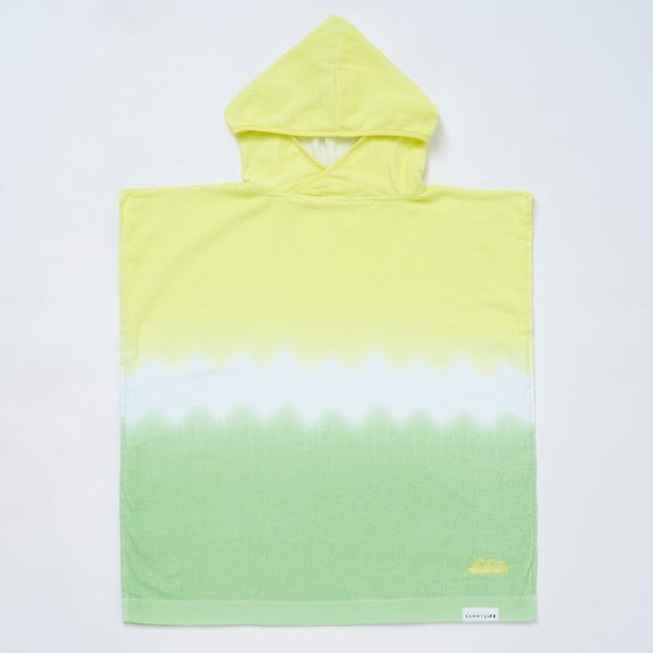 Dzeltens/zaļš kokvilnas bērnu dvielis 70x70 cm Terry – Sunnylife