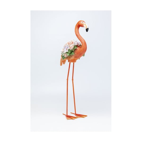 Oranžs rotājums Kare Design Flamingo, augstums 75 cm