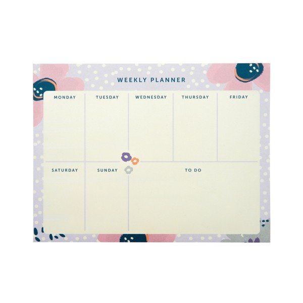 Nedēļas plānotājs Busy B Planner Pretty/Floral, 60 lapas