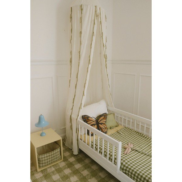 Zaļš mazgājams/ar rokām darināts kokvilnas bērnu paklājs 90x120 cm Vichy – Lorena Canals-image-3