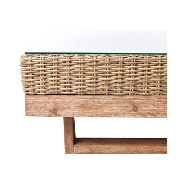 Dārza galds no mākslīgās rotangpalmas 80x80 cm Patsy – LDK Garden-image-2