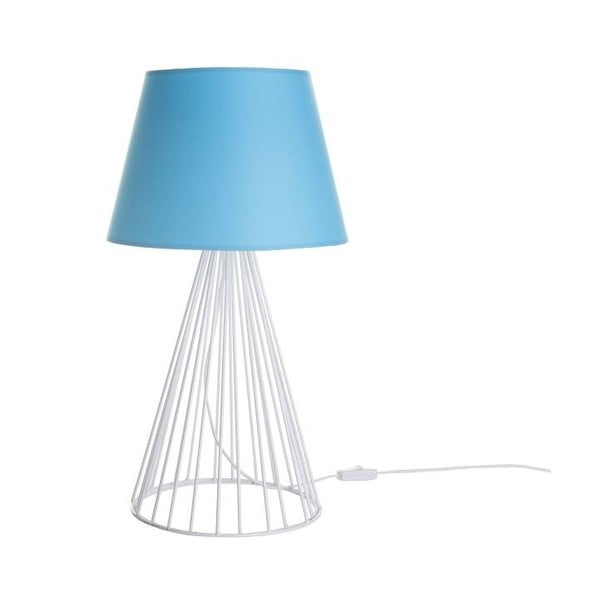 Galda lampa Wiry Blue/White