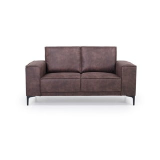 Šokolādes brūns mākslīgās ādas dīvāns Scandic Copenhagen, 164 cm