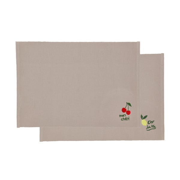 Kokvilnas galda paliktņi (2 gab.) 33x48 cm Bistro – Södahl