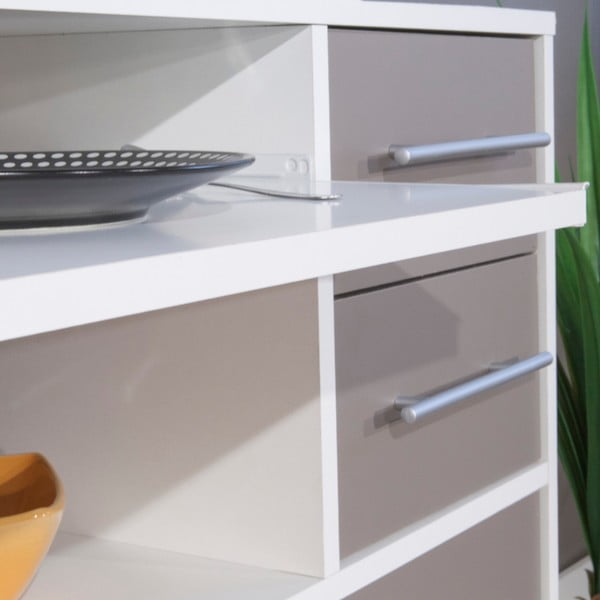 Pelēka mobila virtuves noliktava ar plauktiem TemaHome Marius-image-1