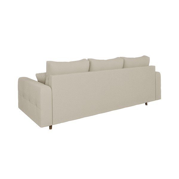 Bēšs velveta dīvāns 210 cm Ariella – Ropez-image-2