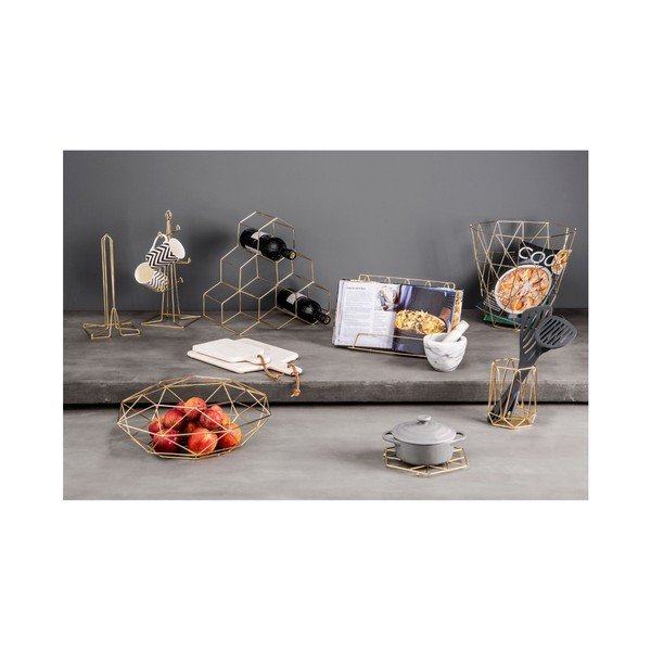 Zelta krāsas metāla papīra dvieļu turētājs ø 15 cm Vertex – Premier Housewares-image-2